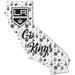 Los Angeles Kings 12'' Floral State Sign