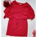 Jessica Simpson Dresses | Jessica Simpson Coral Dress Dolman Tie Waist Sz L | Color: Orange/Red | Size: L