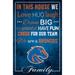 Boise State Broncos 17'' x 26'' In This House Sign