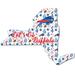 Buffalo Bills 12'' Floral State Sign