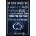 Penn State Nittany Lions 17'' x 26'' In This House Sign