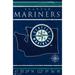 Seattle Mariners 17'' x 26'' Team Coordinates Sign