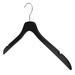 Rebrilliant Oquendo Wood Standard Hanger for Dress/Shirt/Sweater Wood in Gray/Black | 8 H x 17 W in | Wayfair B0AA6387CCBD4B4080428458C0DE5513