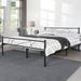 Ebern Designs Aashay Platform Bed Metal in Black | 37.2 H x 62.2 W x 82.7 D in | Wayfair 94AEB3C0920A4510A663E0F906140C60