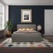 Novogratz Kelly Upholstered Storage Platform Bed Velvet in Gray | 39 H x 57 W x 79 D in | Wayfair 4573429N