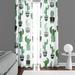 Deja Blue Studios Whimsical Cactus on Wood Semi-Sheer Curtain Panels Metal | 52 H in | Wayfair WC00040-4052a