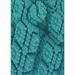 Blue/Green 96 x 0.35 in Indoor Area Rug - East Urban Home Geometric Teal Area Rug Polyester/Wool | 96 W x 0.35 D in | Wayfair