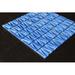 Joy Life 12" x 12" Glass Grid Mosaic Wall Tile 12.0 H x 12.0 W x 0.25 D in Glass in Blue | 12" W X 12" L | Wayfair QL644