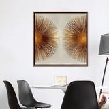 East Urban Home 'Bronze Sunburst II' by Abby Young - Graphic Art Print, Wood in Gray | 37 H x 37 W x 1.5 D in | Wayfair