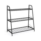 Costway 3-Tier Metal Plant Stand Shelf Display Rack for Plants Shoes Flower Pot