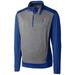 Men's Cutter & Buck Royal Kansas Jayhawks Big Tall Replay Half-Zip Jacket