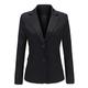 YYNUDA Women's Long Sleeve Casual Work Formal Suit Smart Jacket Blazer Elegant Slim Fit Coat Black