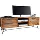 WOHNLING Lowboard Sheesham Massiv Holz Hifi Board Fernsehschrank Wohnzimmer