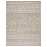 Jaipur Living Ayres Hand-Knotted Floral Taupe/ Gray Area Rug (10'X14') - RUG146564