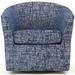 Barrel Chair - Andover Mills™ Hansell 31" Swivel Barrel Chair Fabric in Gray | 30 H x 31 W x 27.5 D in | Wayfair 44AC53E99CF54231AC9AD62AA12B0C0F