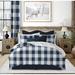 Gracie Oaks Rothana Standard Cotton Comforter Set Polyester/Polyfill/Cotton Percale in Blue/Navy | California King Comforter + 2 Shams | Wayfair