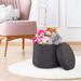 Seville Classics Inc. 17.25" W Wobble Storage Ottoman Polyester/Manufactured Wood/Fabric in Brown | 17.91 H x 17.25 W x 17.25 D in | Wayfair