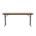 Correll, Inc. 96" L Fixed Height Off-Set Leg Seminar Particle Board Core High Pressure Training Table w/ Leg Glides in Brown/Gray | Wayfair