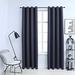 Latitude Run® Curtains Roller Blackout Curtains Window Blinds w/ Rings Fabric Polyester in Gray/Black | 84 H in | Wayfair