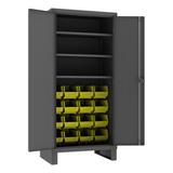 WFX Utility™ Fairford 78" H x 36.13" W x 24" D Cabinet, Wood in Gray | 78 H x 36.13 W x 24 D in | Wayfair 3417D41CD26D47B09012455A2F20CFFF