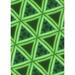 Green 0.35 in Indoor Area Rug - Ebern Designs Geometric Neon/Area Rug Polyester/Wool | 0.35 D in | Wayfair 0A7D86DE3CC142AFA4F144389BB7011B