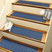 Blue 0.25 x 30 W in Stair Treads - Matterly WaterHog Dogbone Repeat 8.5 in. x 30 in. Indoor Outdoor Stair Treads Set/4 Polyester | Wayfair 20522611