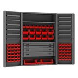 WFX Utility™ Grinstead 78" H x 48.13" W x 24" D Cabinet in Red | 72 H x 48.13 W x 24.56 D in | Wayfair EEBADCC704E44FAE8DB91AF0FB1F3DBB