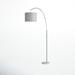 AllModern Felice 73.5" Arched Floor Lamp Metal in Gray/White | 73.5 H x 11 W x 48 D in | Wayfair FD9A67B455A644B8A1CC8A2EC891AFE3