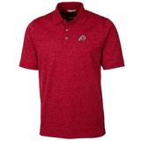 Men's Cutter & Buck Red Utah Utes Big Tall Advantage Space Dye Polo