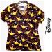 Disney Tops | Disney Aladdin Scrub Top | Color: Black/Yellow | Size: M