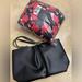 Victoria's Secret Bags | *Bundle* Victoria Secret Bow Tote & Floral Sherpa Blanket | Color: Black/Red | Size: Os