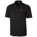 Men's Cutter & Buck Black Clemson Tigers Big Tall Advantage Space Dye Polo