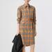 Burberry Dresses | Burberry Plaid Print Shirt Dress | Color: Blue | Size: 2