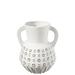 Dakota Fields Goetz White 8.5" Ceramic Table Vase Ceramic in Blue/White | 8.5 H x 7 W x 7 D in | Wayfair 492AFE5B54524324B4FD387C1E866304