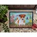 Winston Porter Jack Russell Terrier Spring Non-Slip Outdoor Door Mat Synthetics in White | 24 W x 36 D in | Wayfair