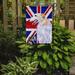The Holiday Aisle® English Union Jack British Flag 2-Sided Garden Flag, Polyester in Blue | 15 H x 11 W in | Wayfair