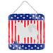 Trinx Patriotic Samoyed Metal Wall Décor Metal in Blue/Gray/Red | 8 H x 6 W in | Wayfair B700F8159D3C4FDD80A150505DA1E3CB