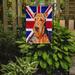 The Holiday Aisle® English Union Jack British Flag 2-Sided Garden Flag, Polyester in Red/Orange/Blue | 15 H x 11 W in | Wayfair