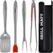 KALUNS 5-Piece Best BBQ Assorted Kitchen Utensil Set Nylon/Stainless Steel in Gray | Wayfair K-GS05