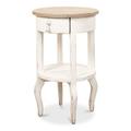 Sarreid Ltd Ruby Solid Wood End Table w/ Storage Wood in Brown/Green/White | 24 H x 15 W x 15 D in | Wayfair 53440