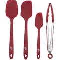 KALUNS 4-Piece Assorted Kitchen Utensil Set Nylon/Stainless Steel in Red | Wayfair K-SSR4