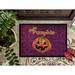 The Holiday Aisle® Baronet Hello Pumpkin Halloween Non-Slip Indoor Door Mat Synthetics in White | 24 W x 36 D in | Wayfair