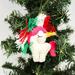 The Holiday Aisle® Unicorn Felt Hanging Figurine Ornament Set Fabric in Green/Red/Yellow | 4 H x 3 W x 1 D in | Wayfair