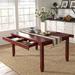 Lark Manor™ Alyra Dining Table Wood in Red | 30.55 H x 60 W x 42 D in | Wayfair 6C661EFD78FB4BDBB5F67E3952383A29