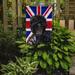 The Holiday Aisle® English Union Jack British Flag 2-Sided Garden Flag, Polyester in Black | 15 H x 11 W in | Wayfair