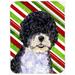 The Holiday Aisle® Portuguese Water Dog Candy Cane Holiday Christmas Glass Cutting Board Glass | 0.15 H x 15.38 W in | Wayfair