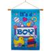 Breeze Decor Baby Boy 2-Sided Polyester 40 x 28 in. Flag Set in Blue | 40 H x 28 W x 1 D in | Wayfair BD-FY-HS-115069-IP-BO-03-D-IM09-BD