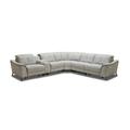 Gray Reclining Sectional - VIG Furniture 113" Wide Symmetrical Reclining Corner Sectional Polyester | 33 H x 113 W x 117 D in | Wayfair