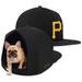 Black Pittsburgh Pirates Plush Pet Nap Cap Dog Bed