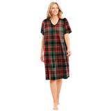 Plus Size Women's Print Sleepshirt by Dreams & Co. in Classic Red Plaid (Size 1X/2X) Nightgown